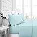 Egy Lux 1600 Sheet Set - Cal King, Aqua-White - Nestopia