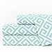 Egy Lux 1600 Sheet Set - Queen, Aqua-White - Nestopia