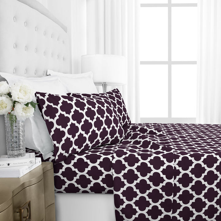 Egy Lux 1600 Sheet Set - Queen - Purple - Nestopia