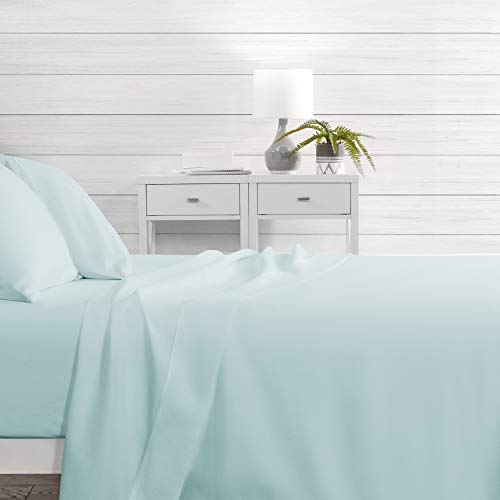 Egy Lux Bed Sheet Set - Split King, Aqua - Nestopia