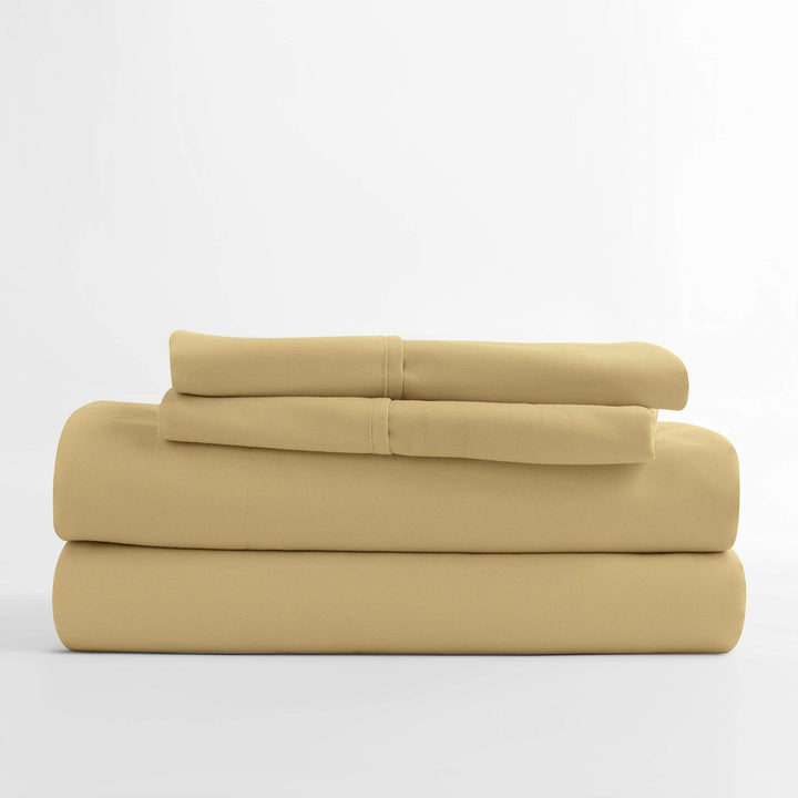 Egyptian 4-Pc Sheet Set - Split King, Gold - Nestopia