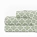 Egyptian Bed Sheet Set - Full - Sage/White - Nestopia