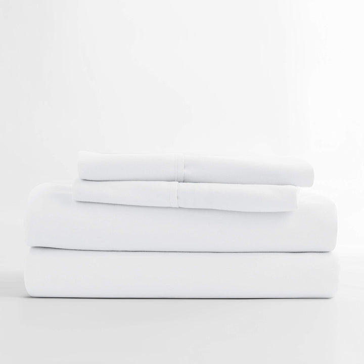 Egyptian Luxury Bed Sheet Set - Split King, White - Nestopia