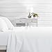 Egyptian Luxury Bed Sheet Set - Split King, White - Nestopia