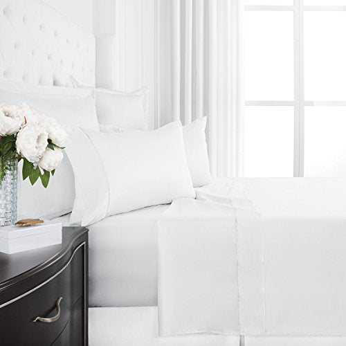 Egyptian Satin Sheet Set - Full - White - Nestopia