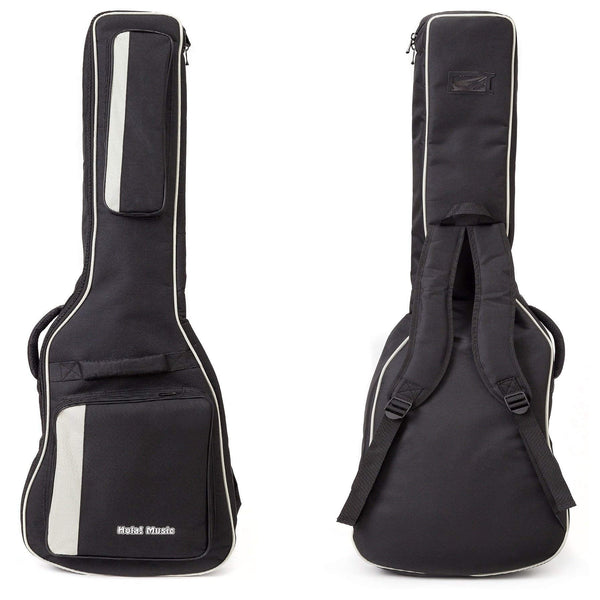 Hola! Music Electric Guitar Gig Bag, Deluxe Series with 15mm Padding, Black - Nestopia