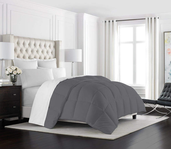 Hotel Quality Down Alternative Comforter - Full/Queen - Gray - Nestopia