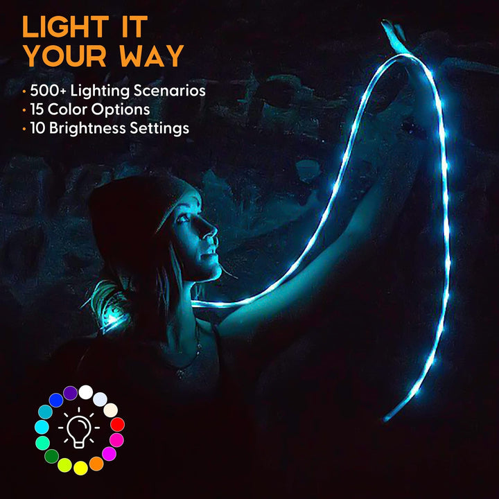 Luminoodle Basecamp - 20 ft LED Outdoor String Lights - Nestopia
