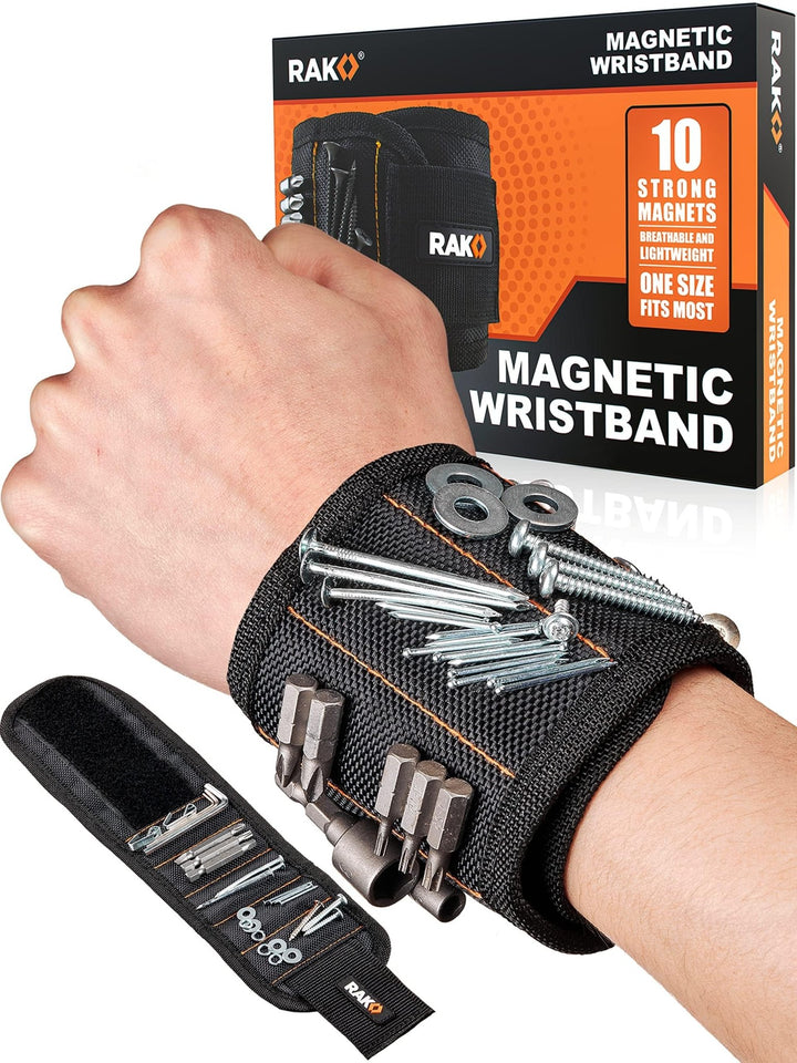 Magnetic Wristband for Holding Screws, Nails and Drill Bits - Nestopia