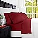 Mandarin Home Luxury 100% Rayon Bed Sheets (King, Burgundy) - Nestopia