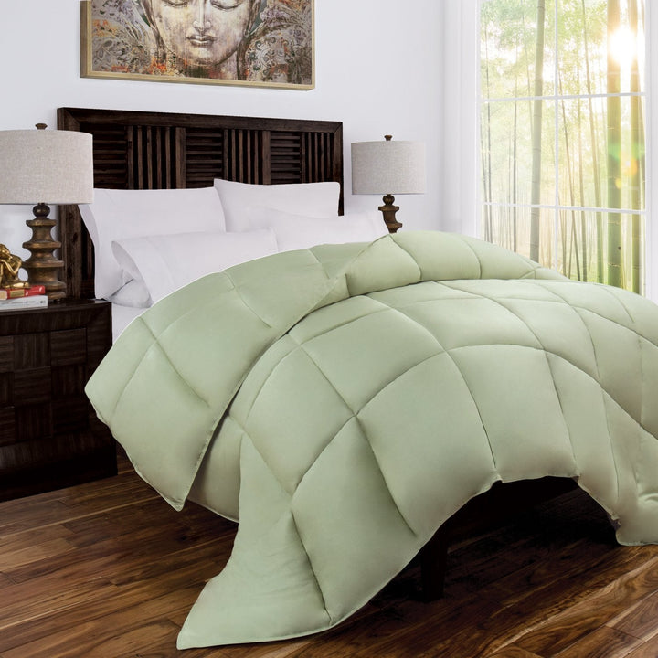 Mandarin Home Luxury Eco-Friendly Comforter - Twin/Twin XL - Olive/Sag - Nestopia