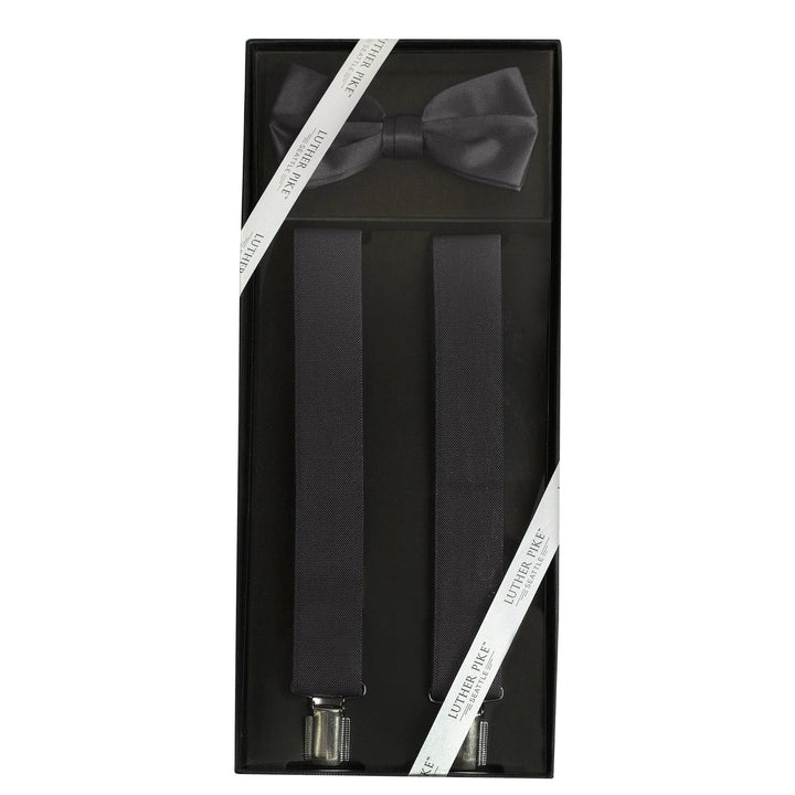 Mens Bow Tie & Suspenders Set - Formal Gift Box - Nestopia