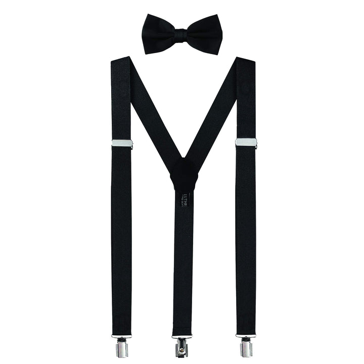 Mens Bow Tie & Suspenders Set - Formal Gift Box - Nestopia