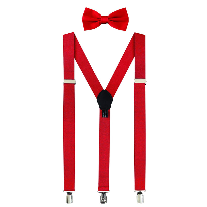 Mens Bow Tie & Suspenders Set - Formal Gift Box - Nestopia