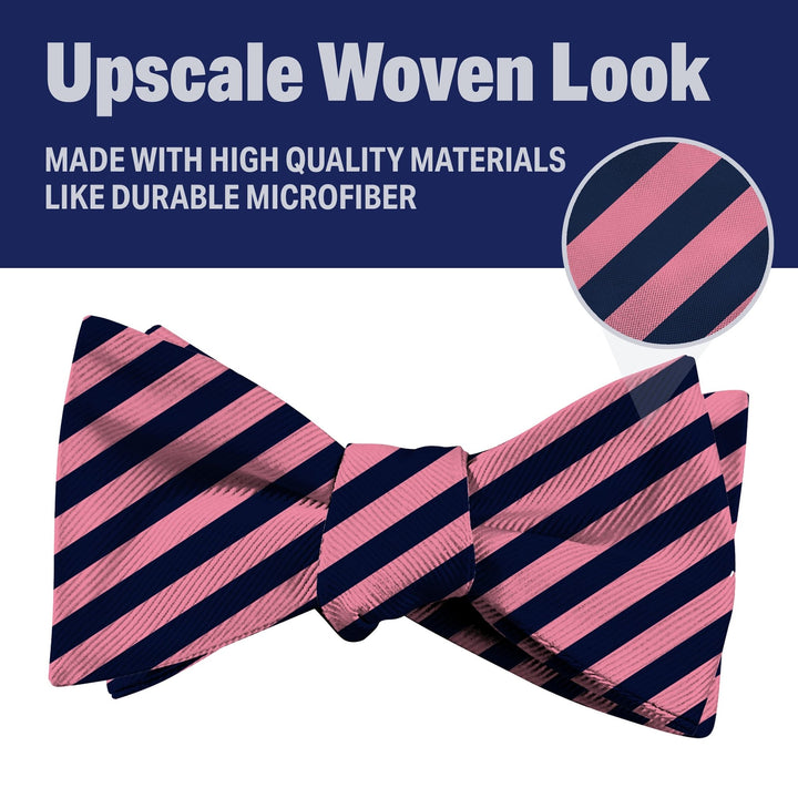 Men's Self Tie Bowties - Striped & Solid Bowties for Tuxedos & Weddings - Nestopia