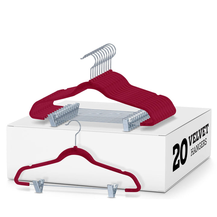 Metal Clip Pants Hangers - 20 Pack - Nestopia
