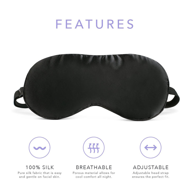 Natural Silk Sleep Mask & Blindfold - Single Strap - Nestopia