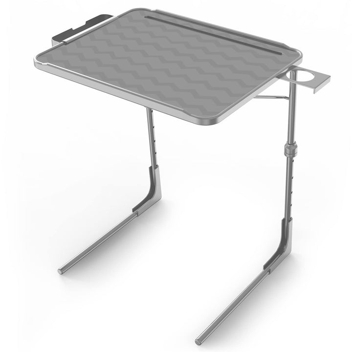 PRO TV Tray Table - Folding Table with Cup Holder and Tablet Slot - Nestopia