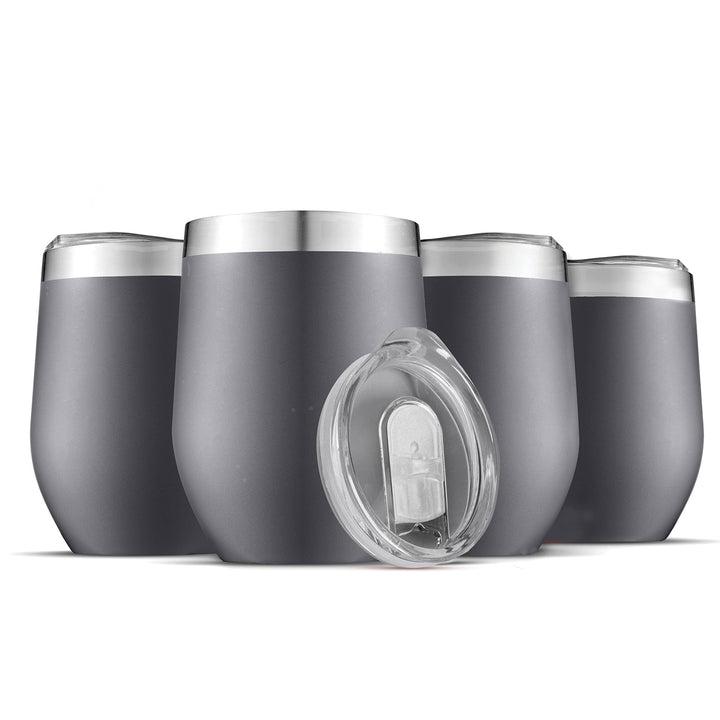 Stemless Wine Glasses - 4 Piece Set - Nestopia