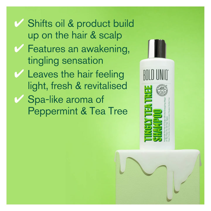 Tea Tree Shampoo - Energizing Peppermint & Tea Tree Oil Shampoo Formula for Men & Woman - 8 Fl.Oz - Nestopia