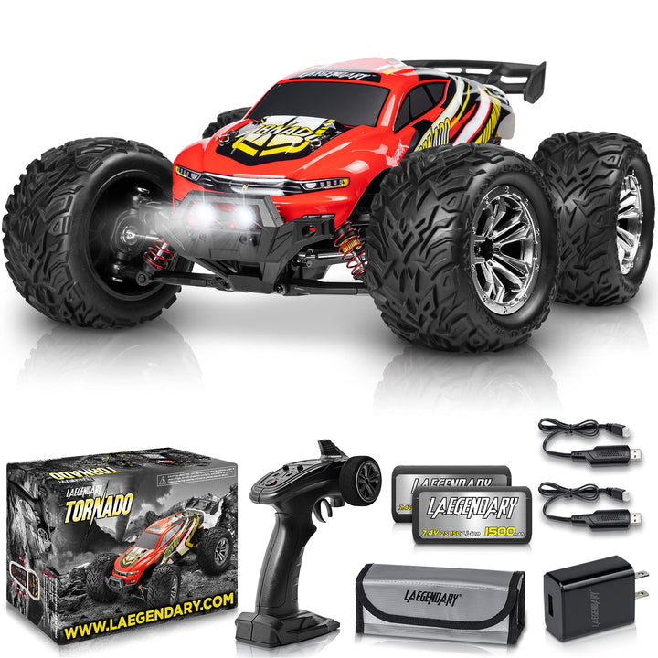 TORNADO 1:12 Scale RC Car 30 MPH Brushed - Nestopia