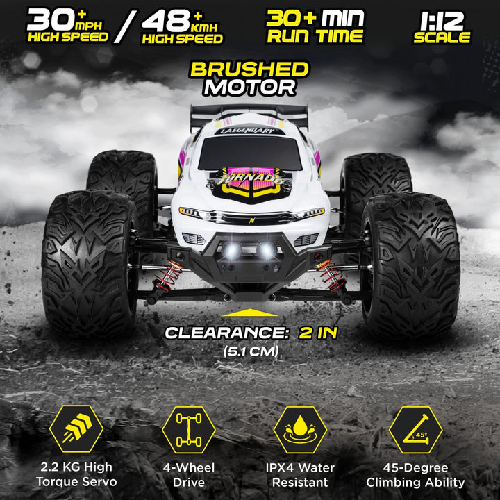 TORNADO 1:12 Scale RC Car 30 MPH Brushed - Nestopia