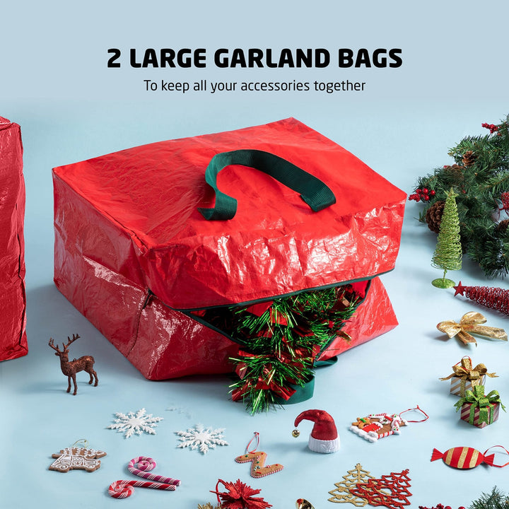 Tree & 2 Garland Bags, Holiday Storage Set - Nestopia