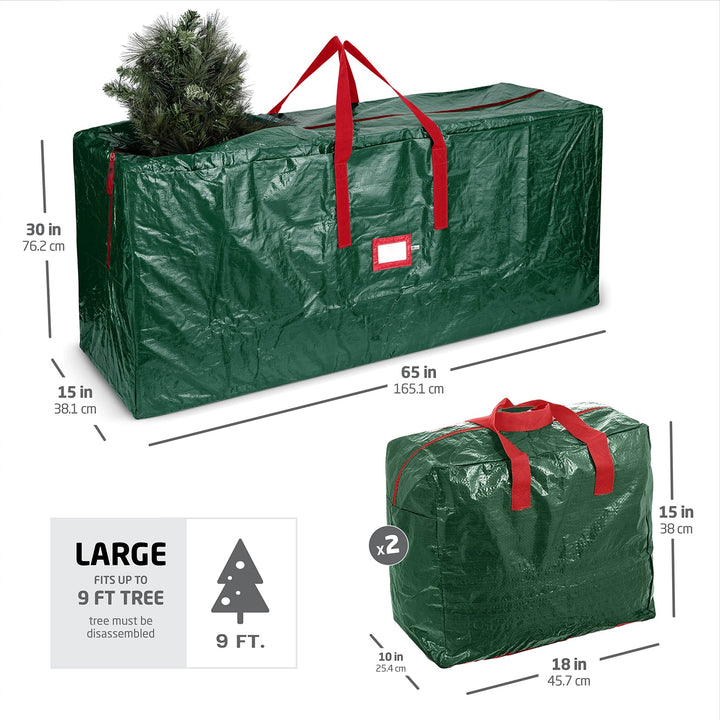 Tree & 2 Garland Bags, Holiday Storage Set - Nestopia