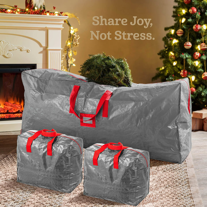 Tree & 2 Garland Bags, Holiday Storage Set - Nestopia