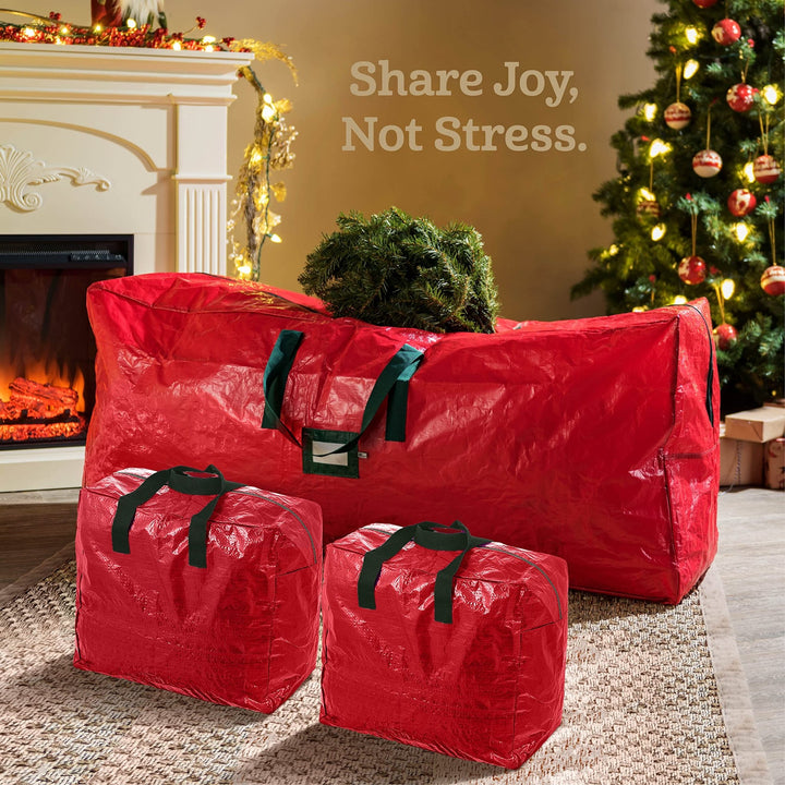 Tree & 2 Garland Bags, Holiday Storage Set - Nestopia