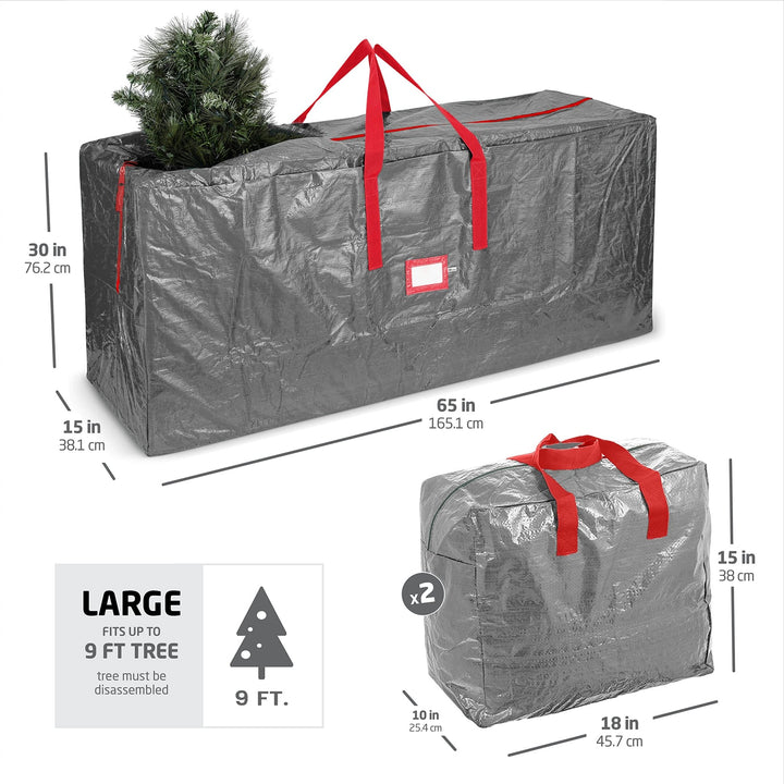 Tree & 2 Garland Bags, Holiday Storage Set - Nestopia