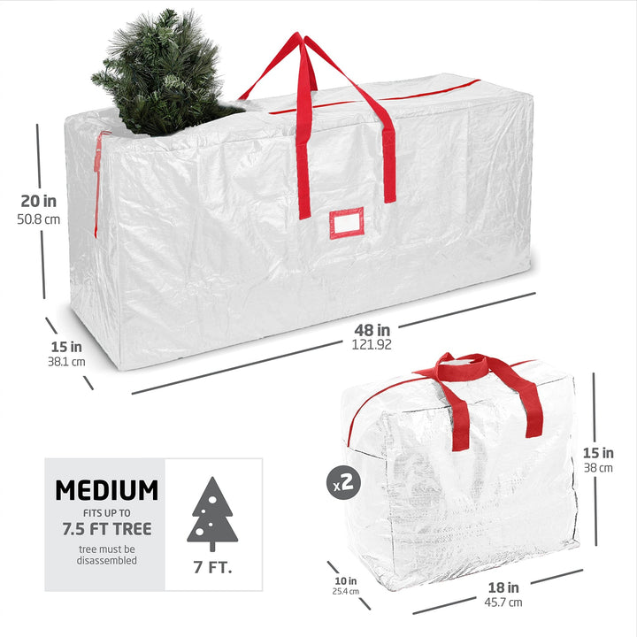 Tree & 2 Garland Bags, Holiday Storage Set - Nestopia