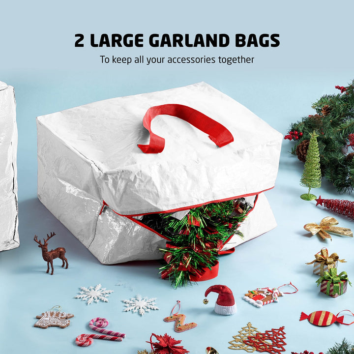 Tree & 2 Garland Bags, Holiday Storage Set - Nestopia