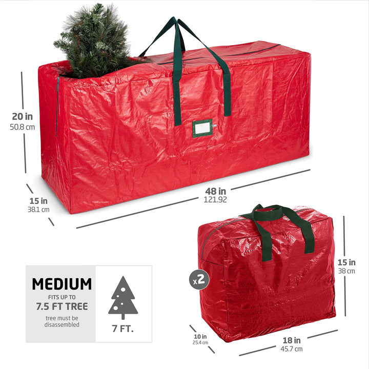 Tree & 2 Garland Bags, Holiday Storage Set - Nestopia