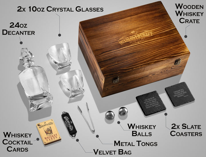 Whiskey Decanter Set w/Box & Balls - Nestopia