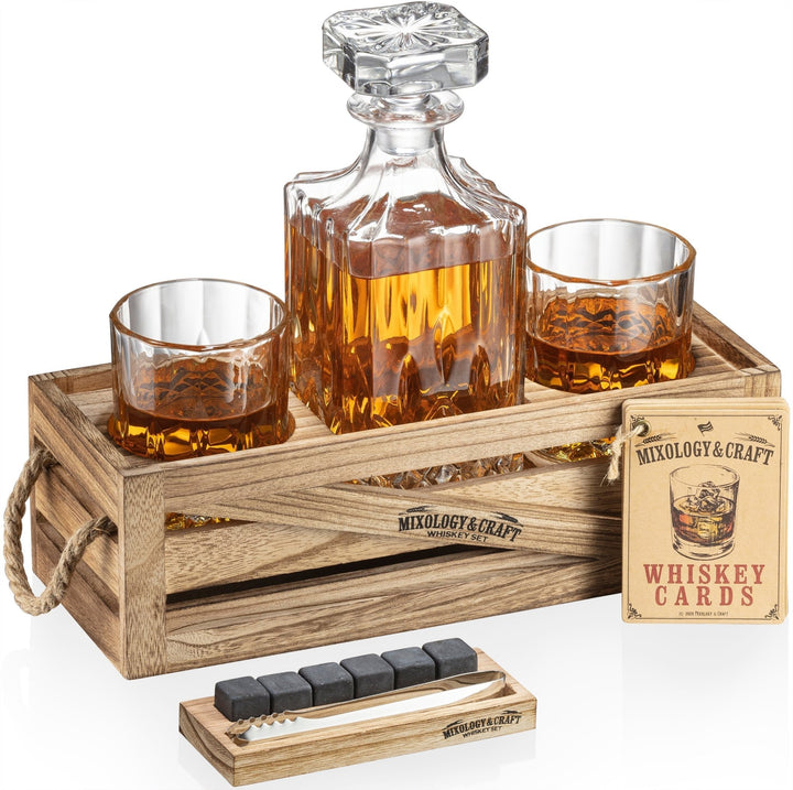 Whiskey Set w/Glasses, Stones, Stand - Nestopia