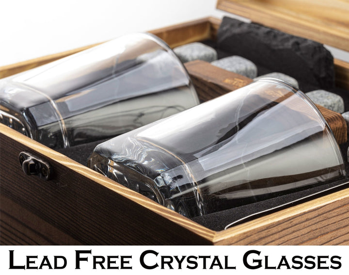 Whiskey Stones Set w/Box & Glasses - Nestopia